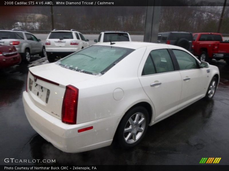 White Diamond Tricoat / Cashmere 2008 Cadillac STS 4 V6 AWD