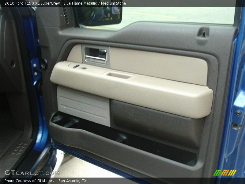 Blue Flame Metallic / Medium Stone 2010 Ford F150 XL SuperCrew