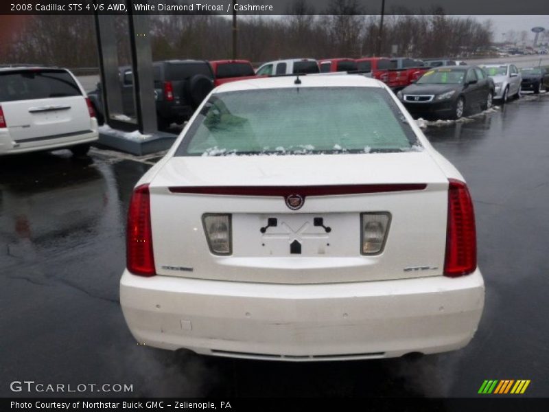 White Diamond Tricoat / Cashmere 2008 Cadillac STS 4 V6 AWD