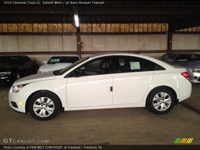 Summit White / Jet Black/Medium Titanium 2014 Chevrolet Cruze LS