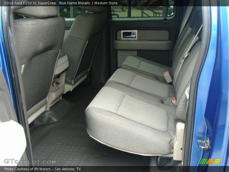 Blue Flame Metallic / Medium Stone 2010 Ford F150 XL SuperCrew