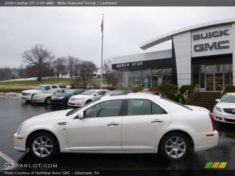 White Diamond Tricoat / Cashmere 2008 Cadillac STS 4 V6 AWD