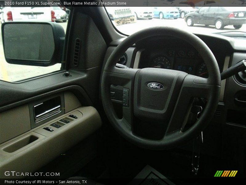 Blue Flame Metallic / Medium Stone 2010 Ford F150 XL SuperCrew
