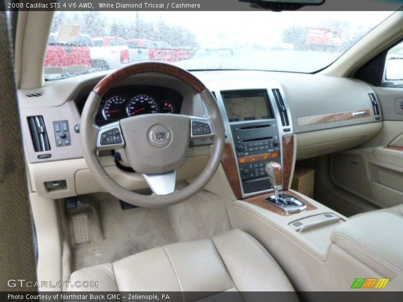 White Diamond Tricoat / Cashmere 2008 Cadillac STS 4 V6 AWD