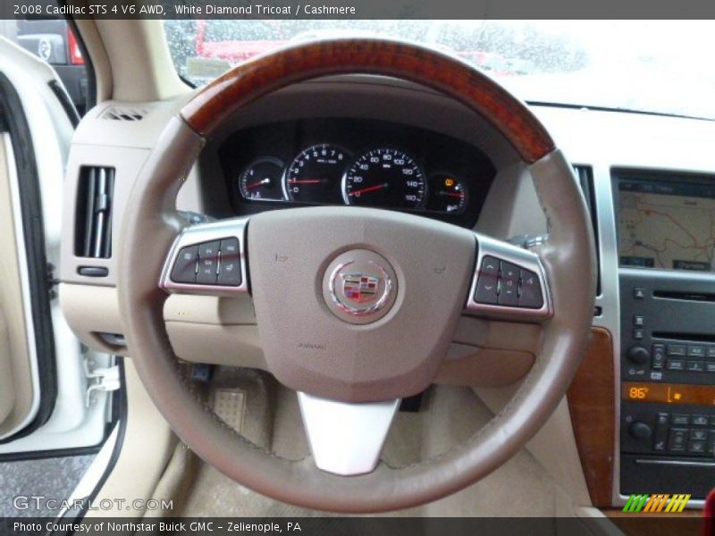 White Diamond Tricoat / Cashmere 2008 Cadillac STS 4 V6 AWD