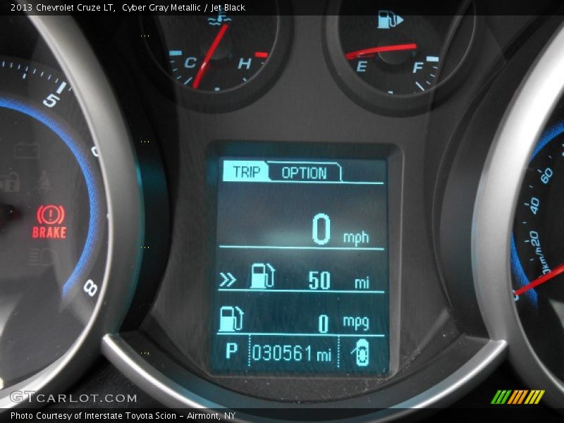 Cyber Gray Metallic / Jet Black 2013 Chevrolet Cruze LT