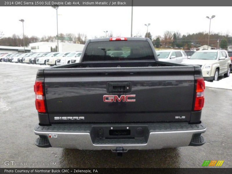 Iridium Metallic / Jet Black 2014 GMC Sierra 1500 SLE Double Cab 4x4