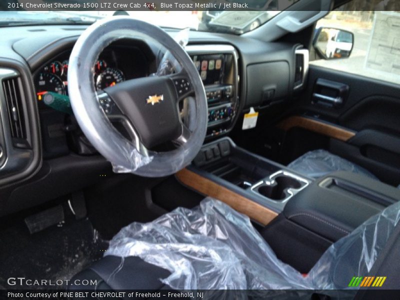 Blue Topaz Metallic / Jet Black 2014 Chevrolet Silverado 1500 LTZ Crew Cab 4x4