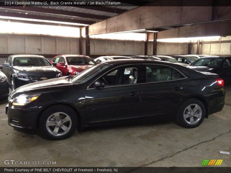 Black Granite Metallic / Jet Black/Titanium 2014 Chevrolet Malibu LS