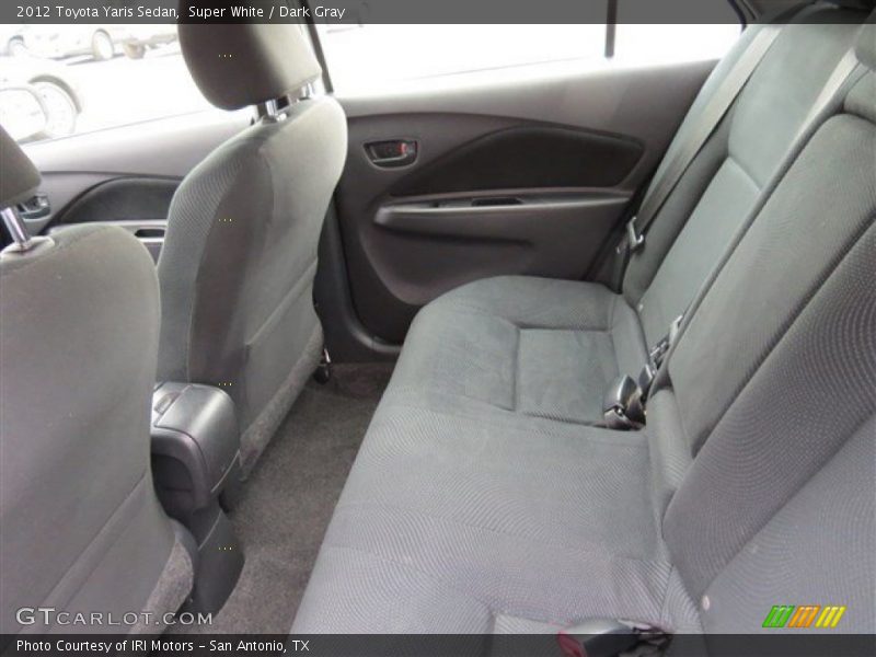 Super White / Dark Gray 2012 Toyota Yaris Sedan