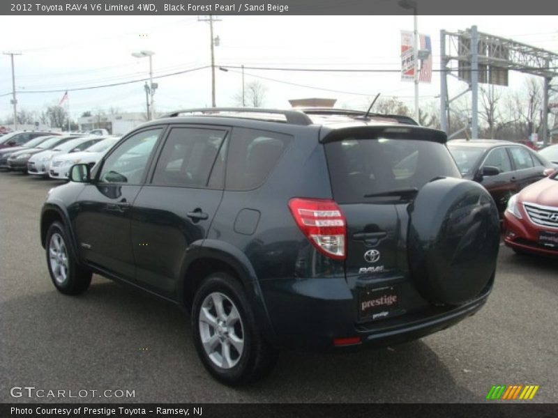 Black Forest Pearl / Sand Beige 2012 Toyota RAV4 V6 Limited 4WD