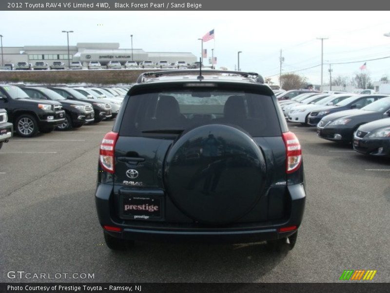 Black Forest Pearl / Sand Beige 2012 Toyota RAV4 V6 Limited 4WD