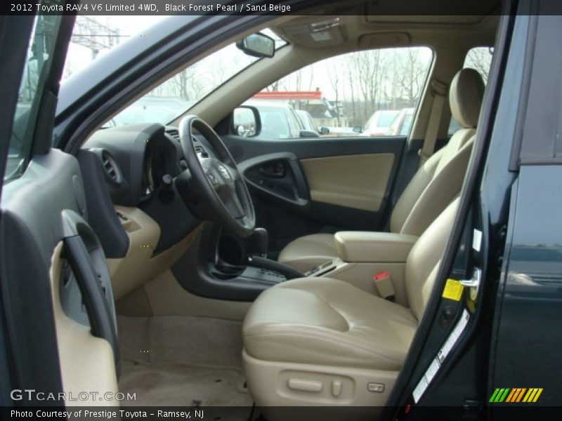 Black Forest Pearl / Sand Beige 2012 Toyota RAV4 V6 Limited 4WD