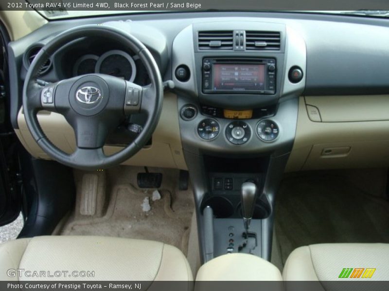 Black Forest Pearl / Sand Beige 2012 Toyota RAV4 V6 Limited 4WD