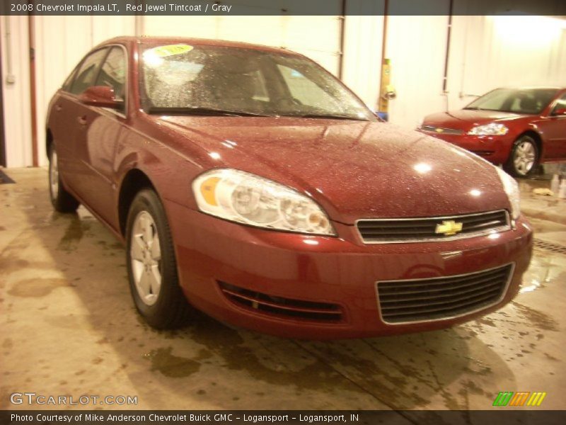 Red Jewel Tintcoat / Gray 2008 Chevrolet Impala LT
