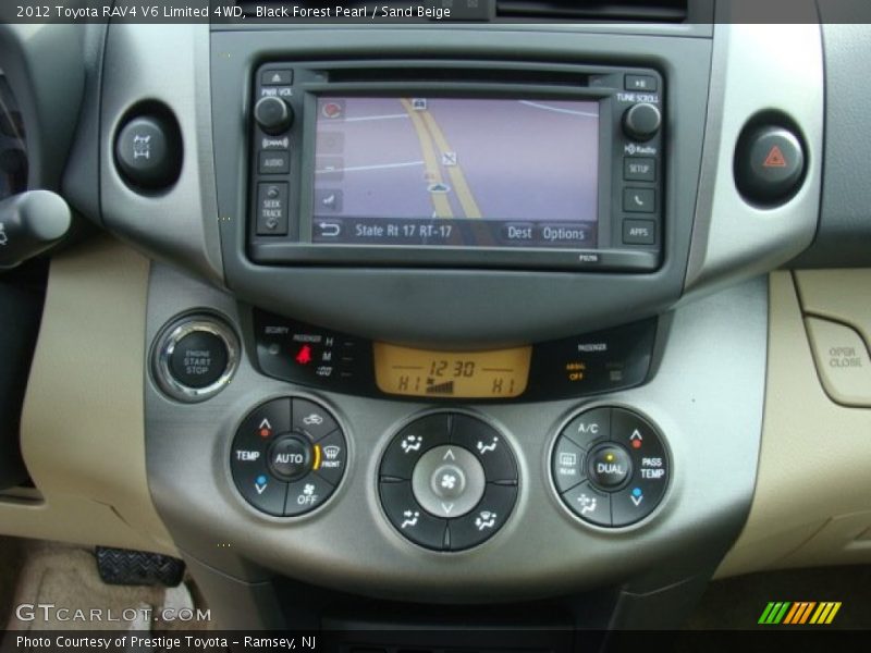 Black Forest Pearl / Sand Beige 2012 Toyota RAV4 V6 Limited 4WD