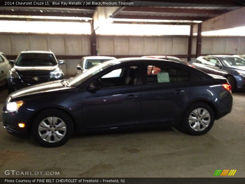 Blue Ray Metallic / Jet Black/Medium Titanium 2014 Chevrolet Cruze LS