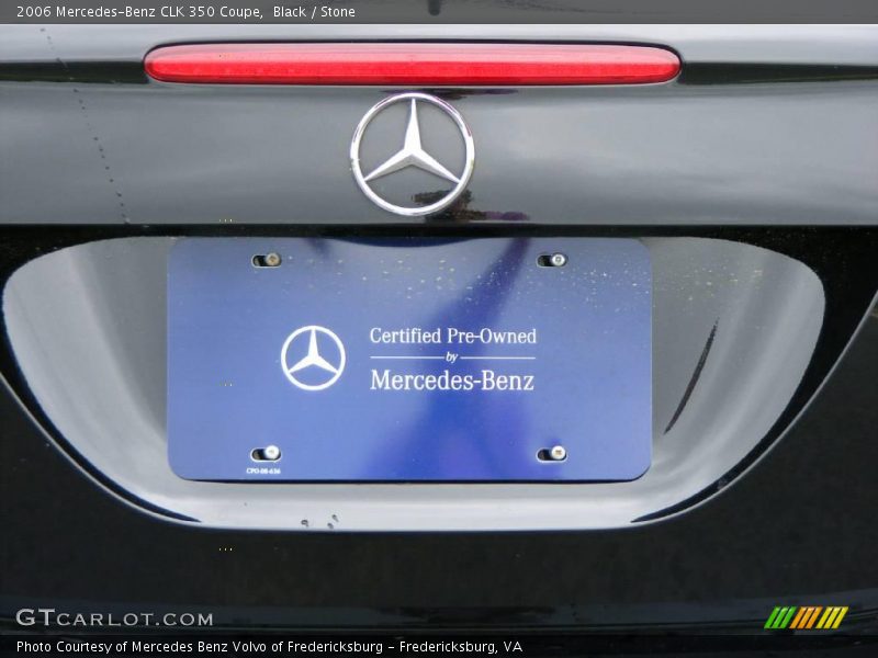 Black / Stone 2006 Mercedes-Benz CLK 350 Coupe