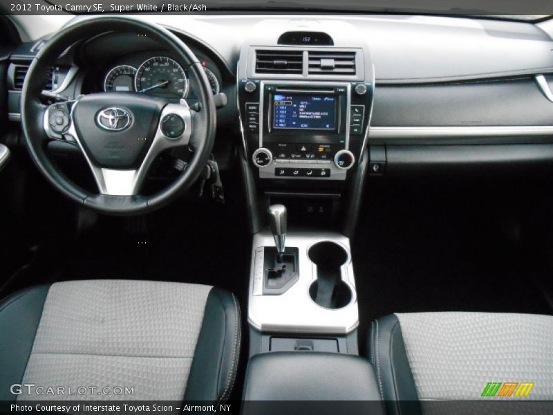 Super White / Black/Ash 2012 Toyota Camry SE