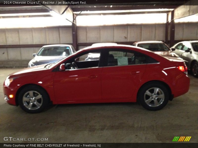 Red Hot / Jet Black/Sport Red 2014 Chevrolet Cruze LT