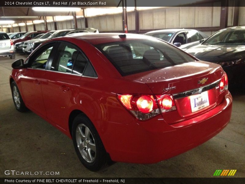 Red Hot / Jet Black/Sport Red 2014 Chevrolet Cruze LT