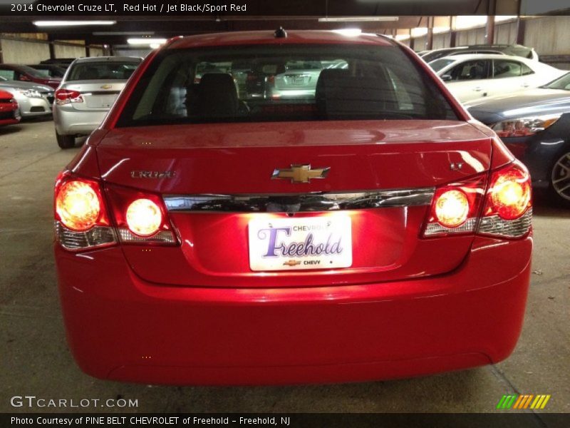 Red Hot / Jet Black/Sport Red 2014 Chevrolet Cruze LT