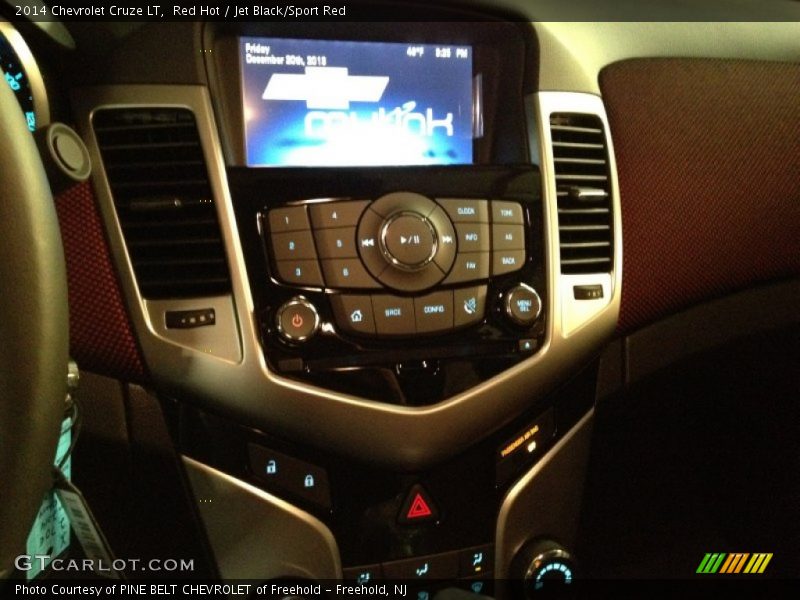 Red Hot / Jet Black/Sport Red 2014 Chevrolet Cruze LT
