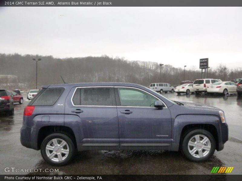 Atlantis Blue Metallic / Jet Black 2014 GMC Terrain SLE AWD
