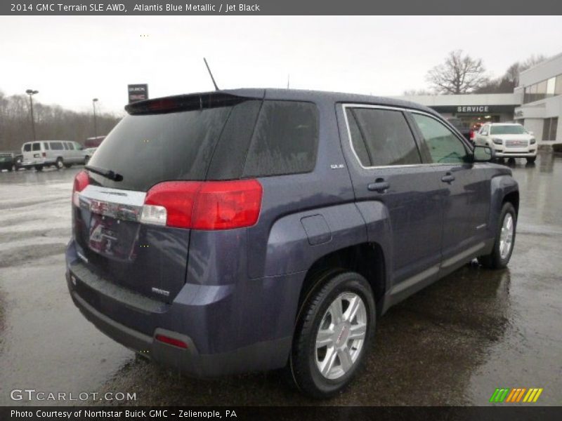 Atlantis Blue Metallic / Jet Black 2014 GMC Terrain SLE AWD