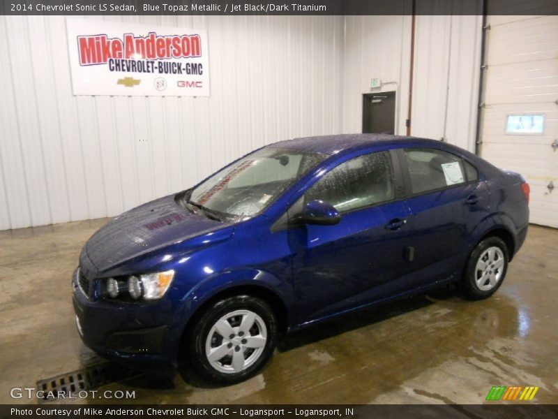 Blue Topaz Metallic / Jet Black/Dark Titanium 2014 Chevrolet Sonic LS Sedan