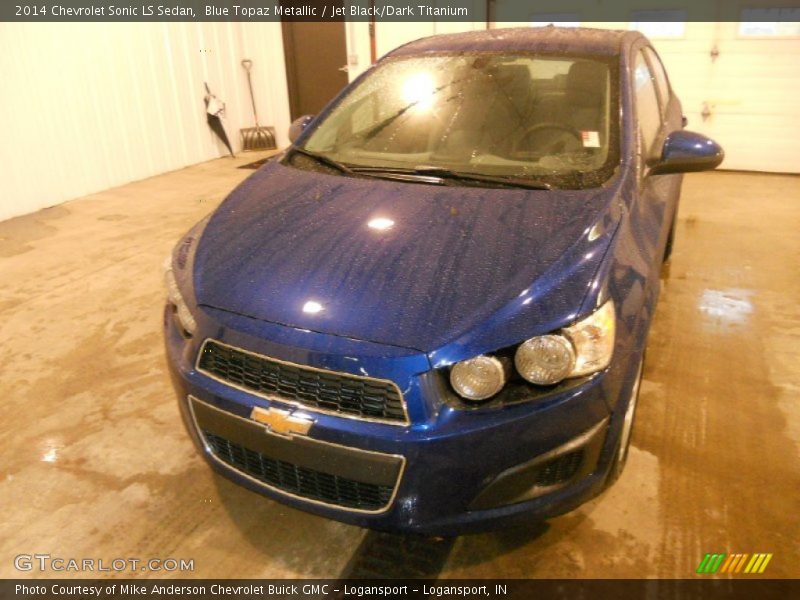 Blue Topaz Metallic / Jet Black/Dark Titanium 2014 Chevrolet Sonic LS Sedan