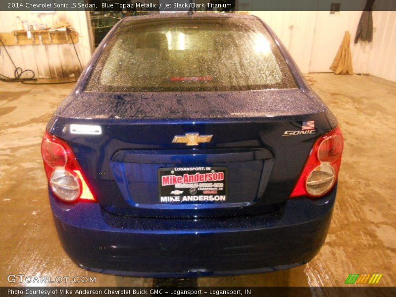 Blue Topaz Metallic / Jet Black/Dark Titanium 2014 Chevrolet Sonic LS Sedan