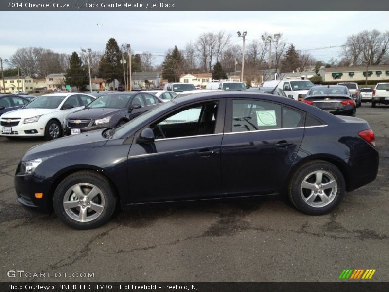 Black Granite Metallic / Jet Black 2014 Chevrolet Cruze LT