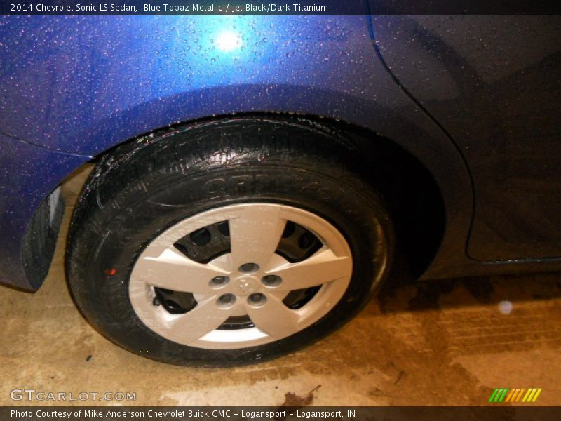 Blue Topaz Metallic / Jet Black/Dark Titanium 2014 Chevrolet Sonic LS Sedan