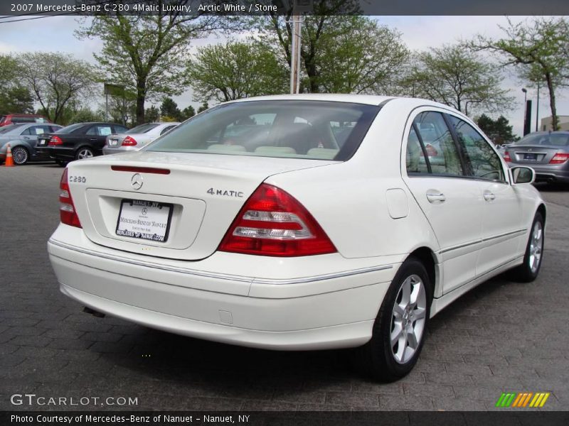 Arctic White / Stone 2007 Mercedes-Benz C 280 4Matic Luxury