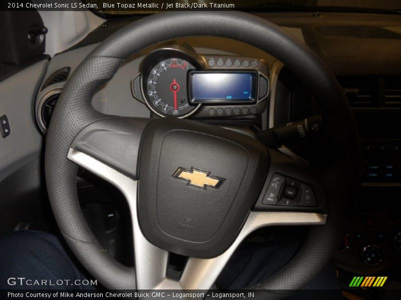 Blue Topaz Metallic / Jet Black/Dark Titanium 2014 Chevrolet Sonic LS Sedan