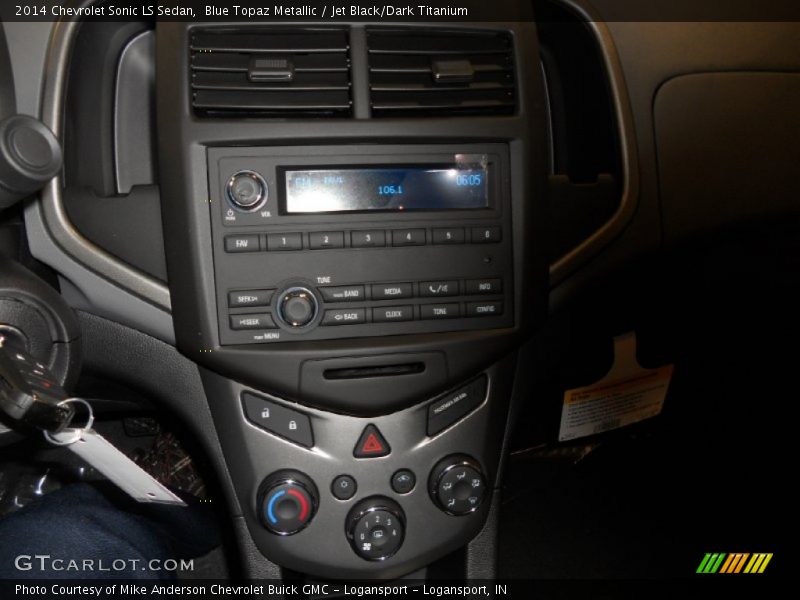 Blue Topaz Metallic / Jet Black/Dark Titanium 2014 Chevrolet Sonic LS Sedan