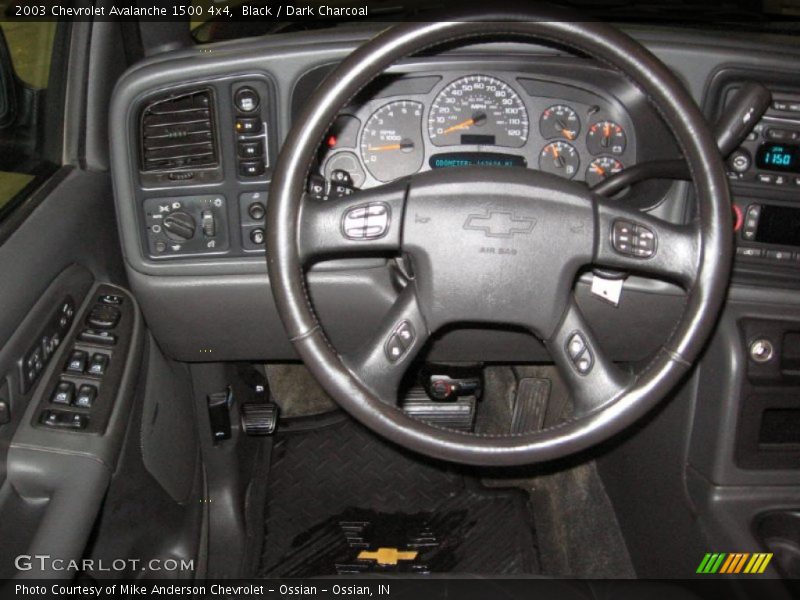 Black / Dark Charcoal 2003 Chevrolet Avalanche 1500 4x4