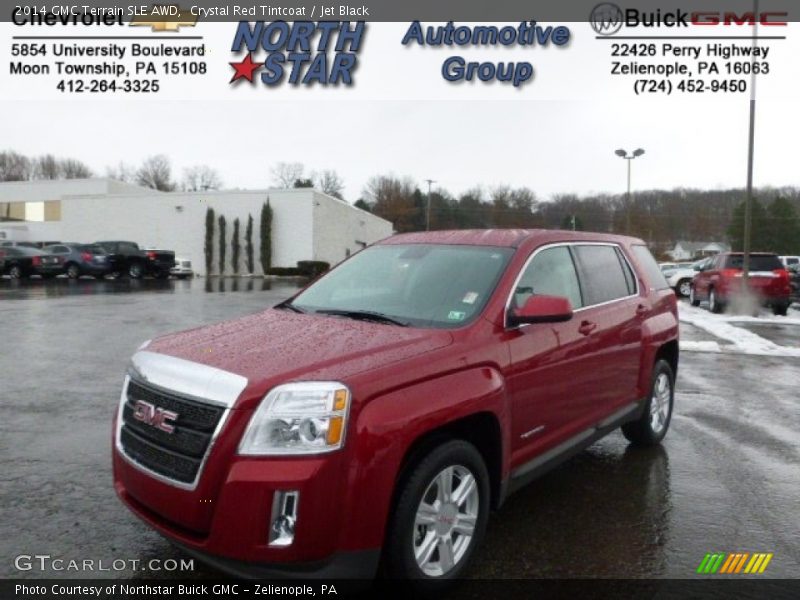 Crystal Red Tintcoat / Jet Black 2014 GMC Terrain SLE AWD