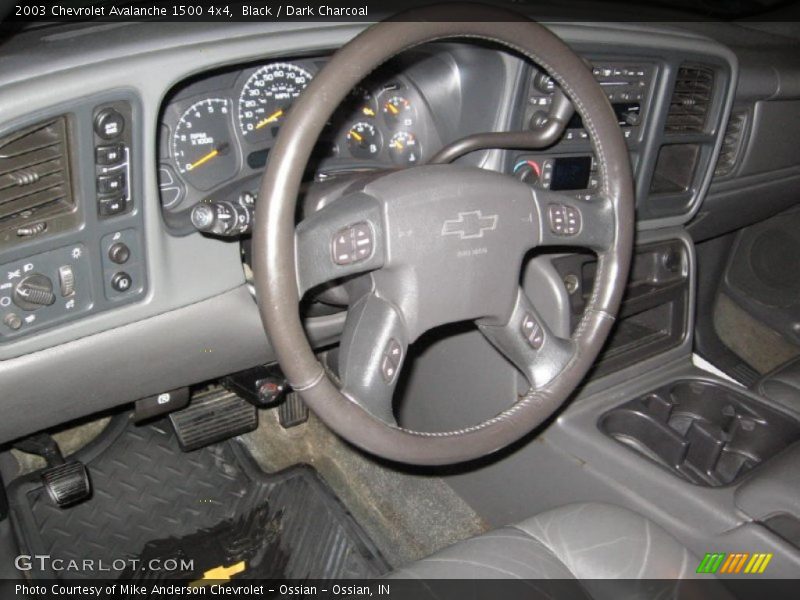 Black / Dark Charcoal 2003 Chevrolet Avalanche 1500 4x4