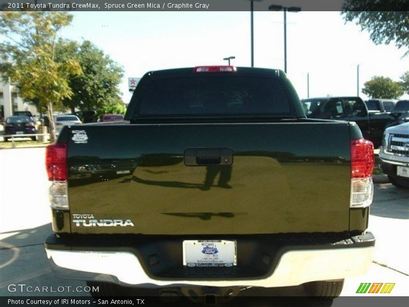 Spruce Green Mica / Graphite Gray 2011 Toyota Tundra CrewMax