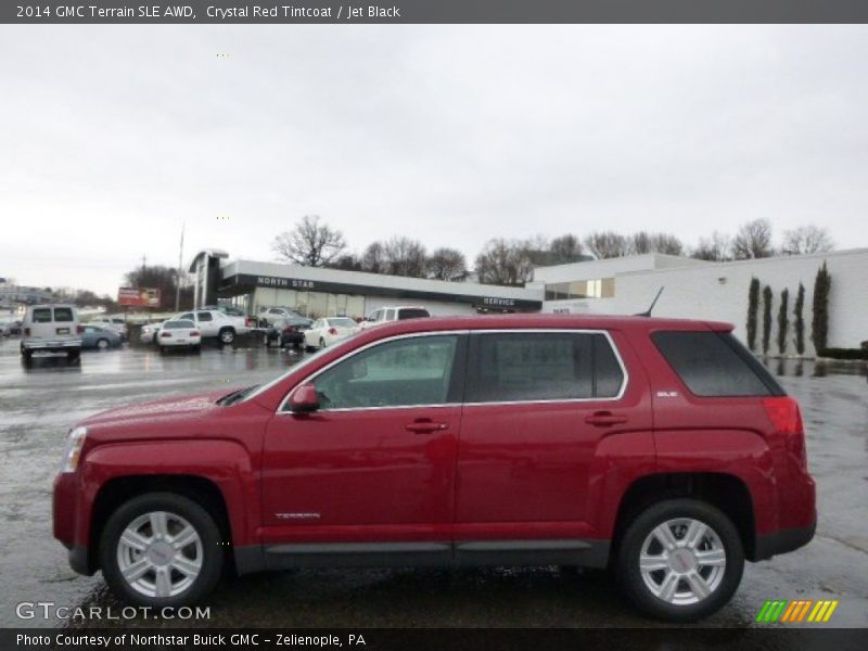 Crystal Red Tintcoat / Jet Black 2014 GMC Terrain SLE AWD