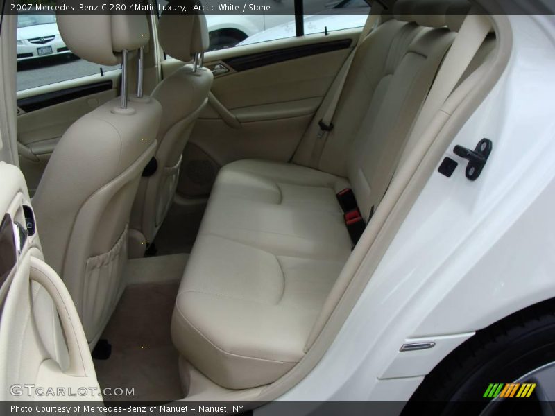 Arctic White / Stone 2007 Mercedes-Benz C 280 4Matic Luxury
