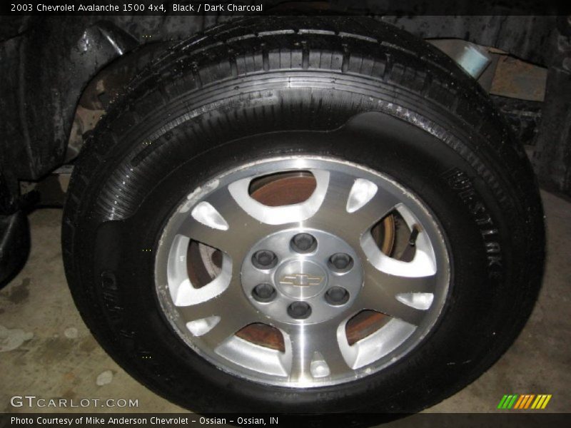 Black / Dark Charcoal 2003 Chevrolet Avalanche 1500 4x4