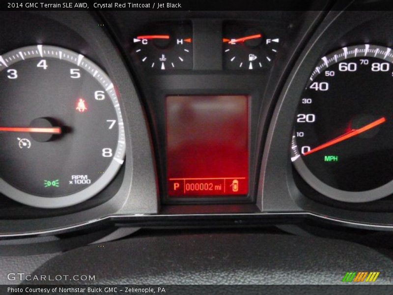 Crystal Red Tintcoat / Jet Black 2014 GMC Terrain SLE AWD