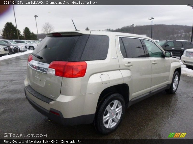Champagne Silver Metallic / Jet Black 2014 GMC Terrain SLE AWD