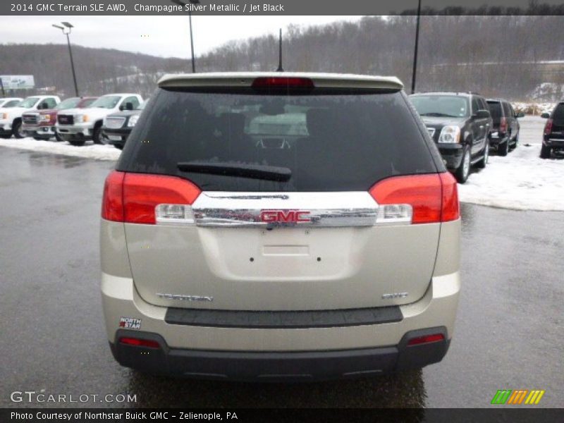 Champagne Silver Metallic / Jet Black 2014 GMC Terrain SLE AWD