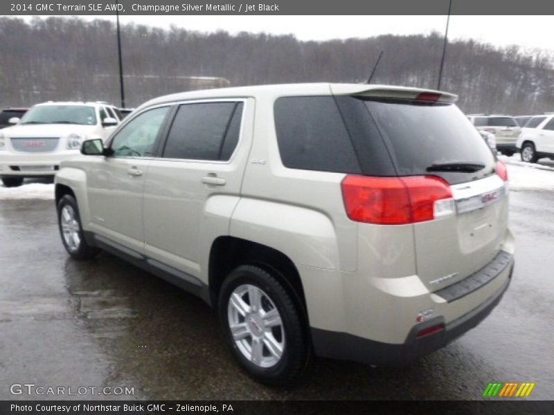 Champagne Silver Metallic / Jet Black 2014 GMC Terrain SLE AWD