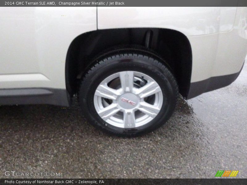 Champagne Silver Metallic / Jet Black 2014 GMC Terrain SLE AWD