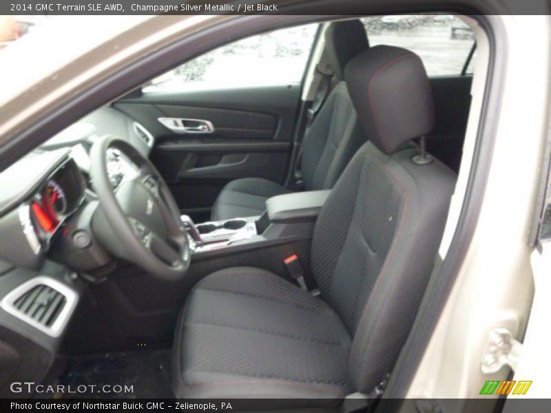 Champagne Silver Metallic / Jet Black 2014 GMC Terrain SLE AWD